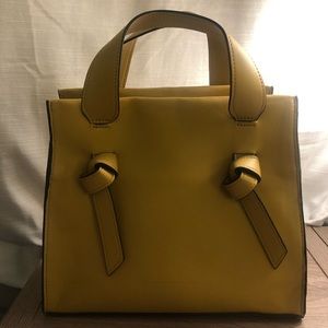 French Connection mustard yellow accent bag